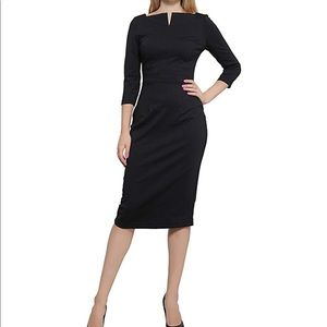 Hot pink career dress